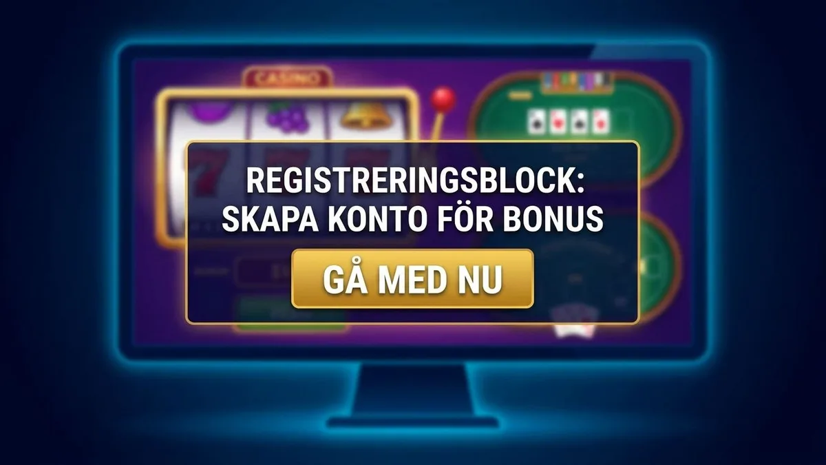 Registrera dig med bonus